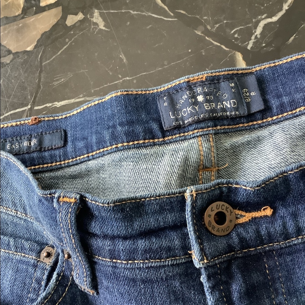 Lucky brand easy rider boot cut dark wash jeans size 8 - Picture 4 of 10